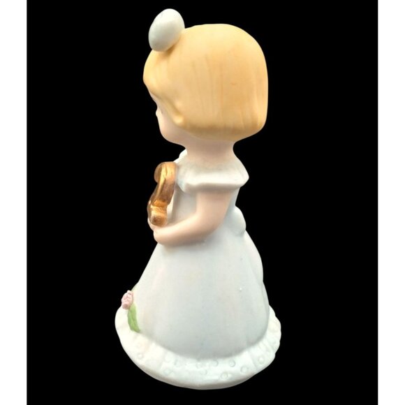 Growing Up Birthday Girls 2 Enesco 3" Celebration Blond Hair Blue Dress 1981 - Picture 7 of 15